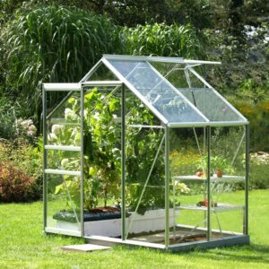 Serre Allium – Vénus – 2.50 m² – en verre – Gris Anthracite