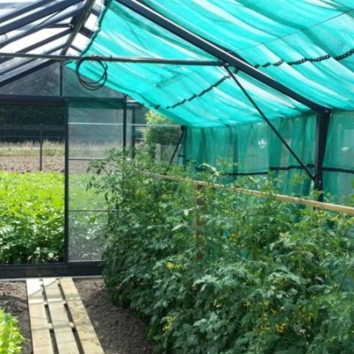 filet d ombrage pour serre afin de protéger vos plants l'été des rayons du soleil. Filet spécial serre en verre.